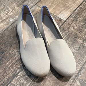 Rothy's Beige and Blue Women's Loafers